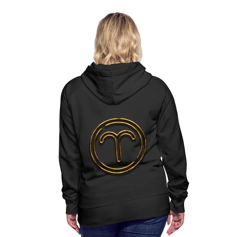 Aries 3D Gold Women’s Premium Hoodie