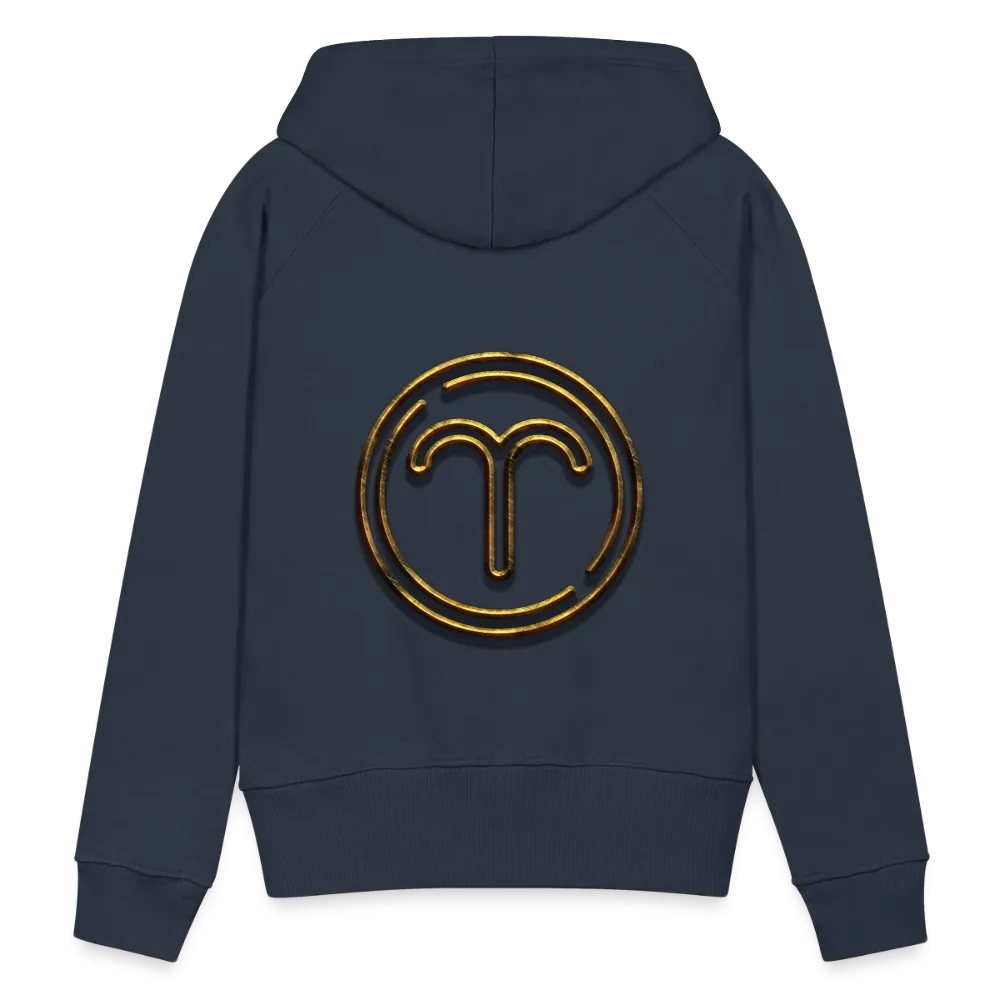 Aries 3D Gold Women’s Premium Hoodie