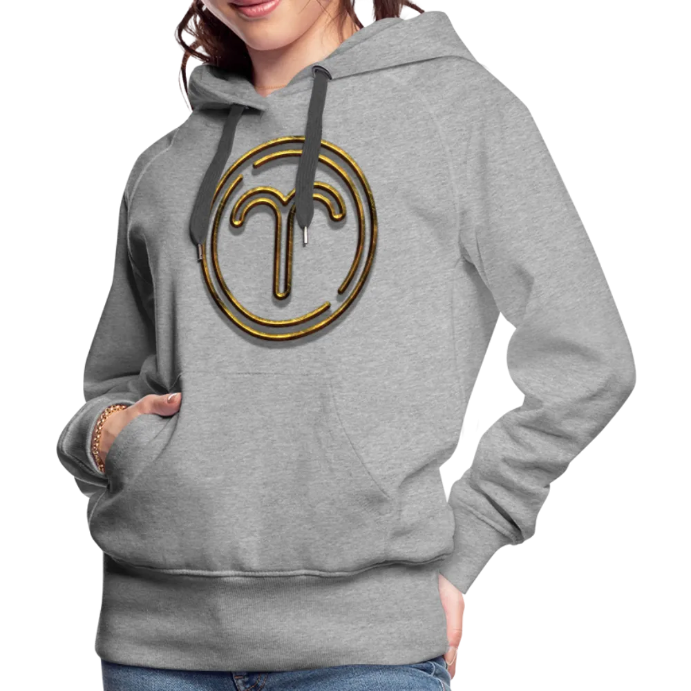 Aries 3D Gold Women’s Premium Hoodie