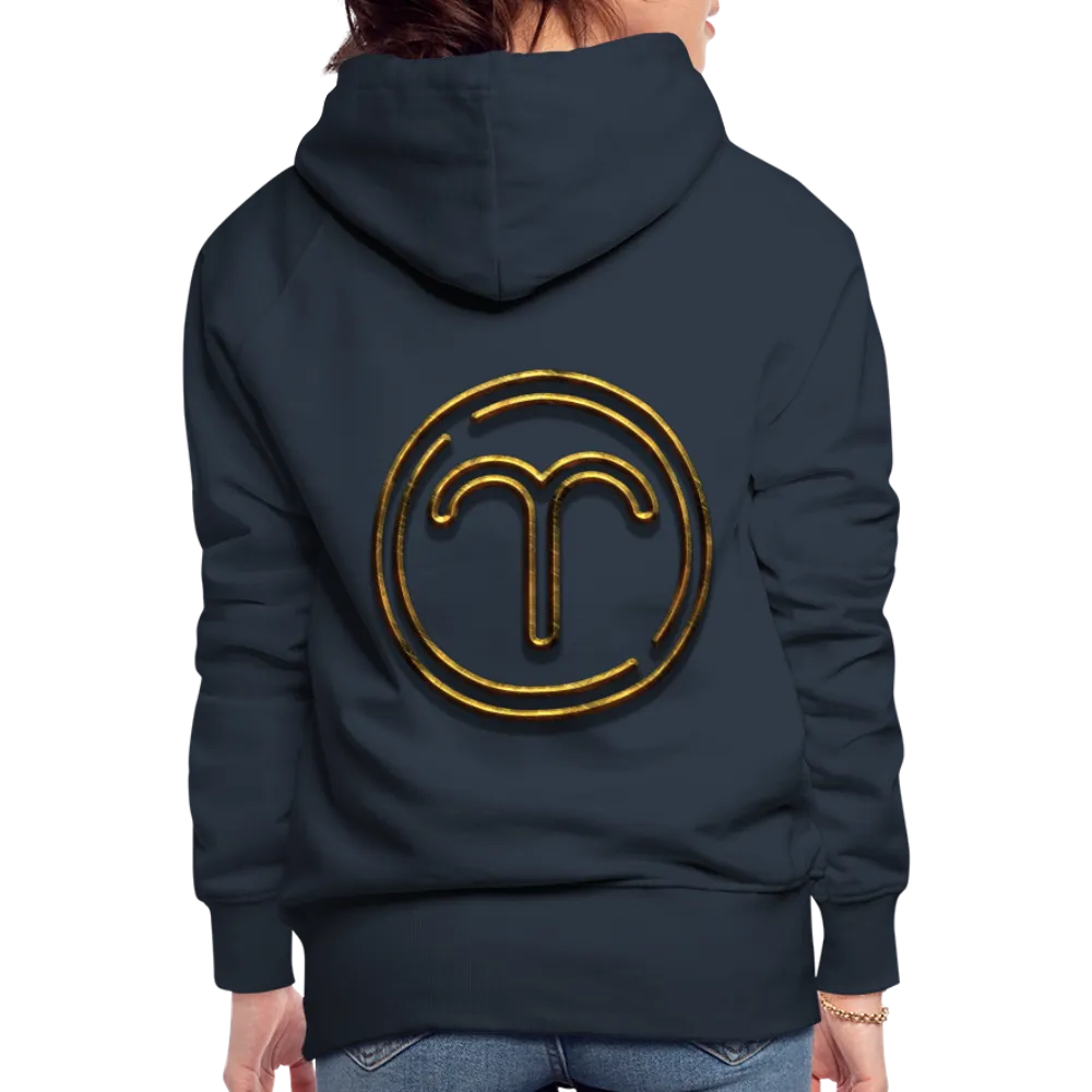 Aries 3D Gold Women’s Premium Hoodie