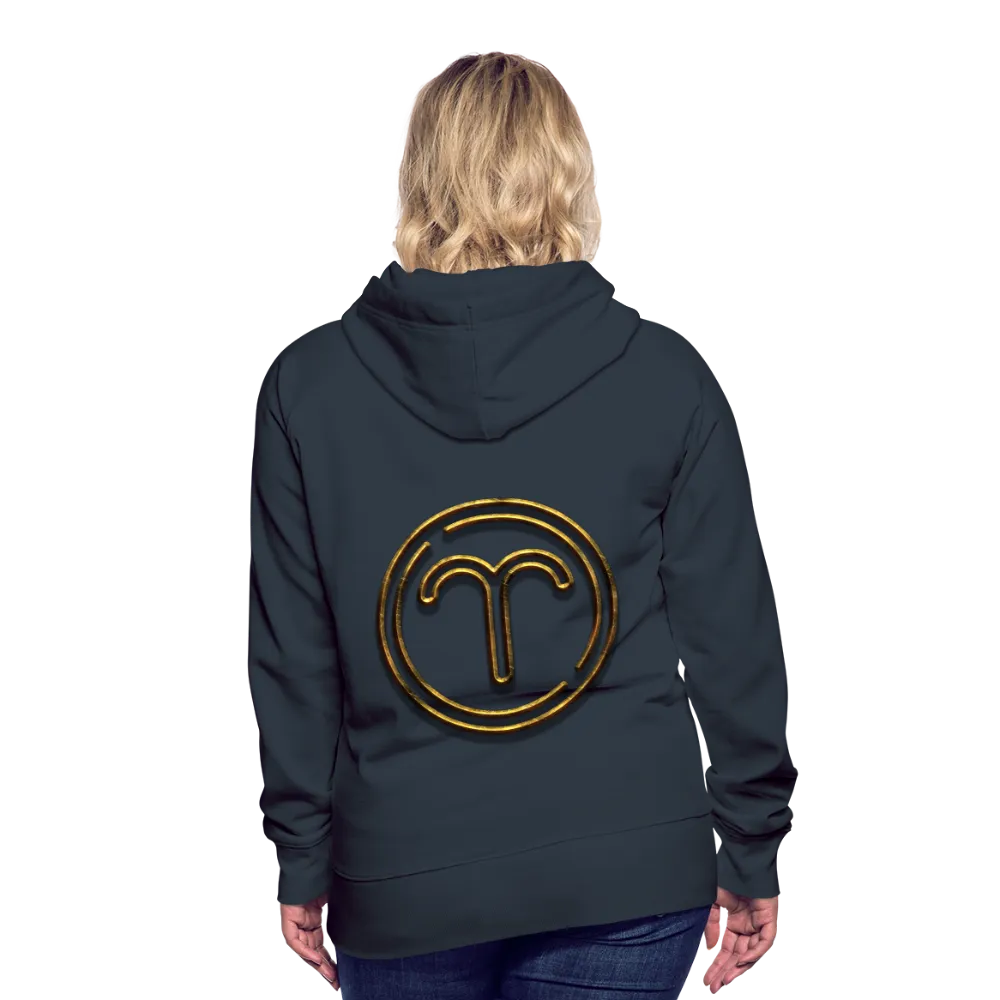 Aries 3D Gold Women’s Premium Hoodie