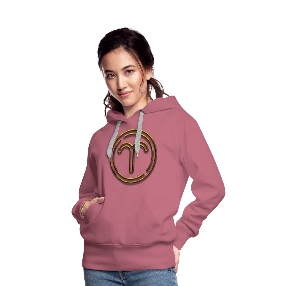 Aries 3D Gold Women’s Premium Hoodie