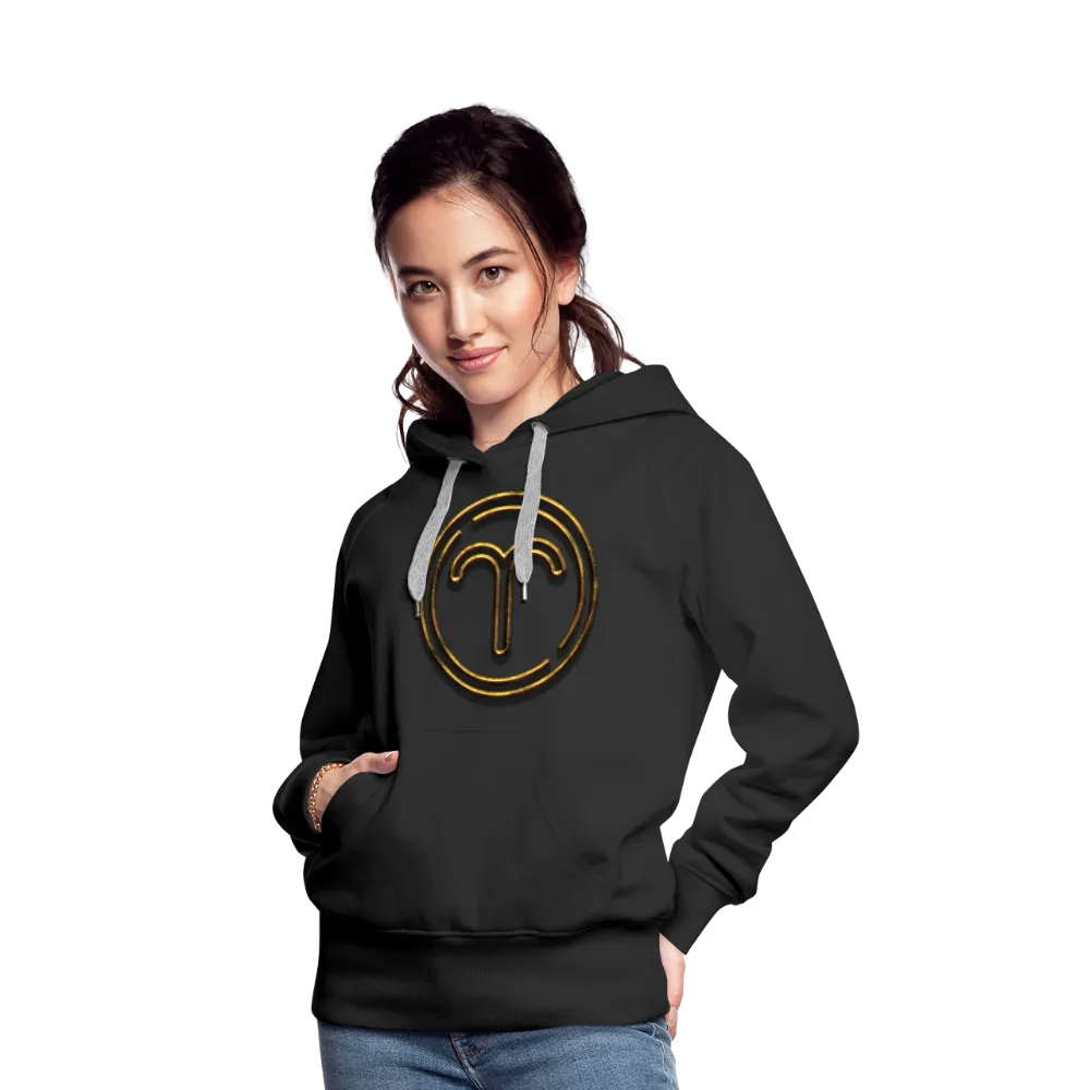 Aries 3D Gold Women’s Premium Hoodie