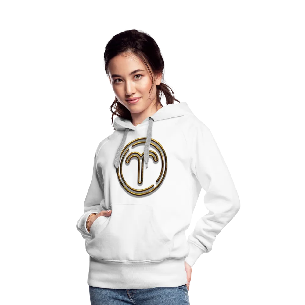 Aries 3D Gold Women’s Premium Hoodie