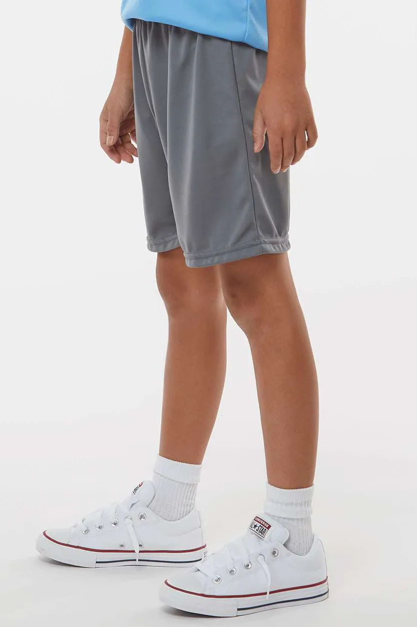 Augusta Sportswear Youth Octane Moisture Wicking Shorts - Graphite Grey