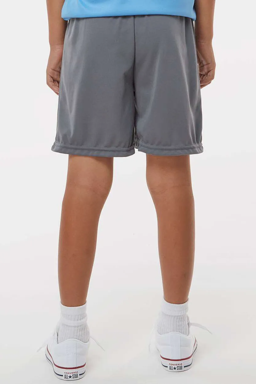 Augusta Sportswear Youth Octane Moisture Wicking Shorts - Graphite Grey