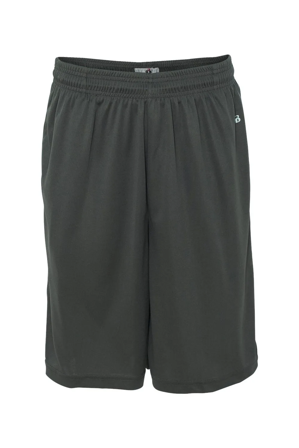 Badger Mens B-Core Moisture Wicking Shorts w/ Pockets - Graphite Grey