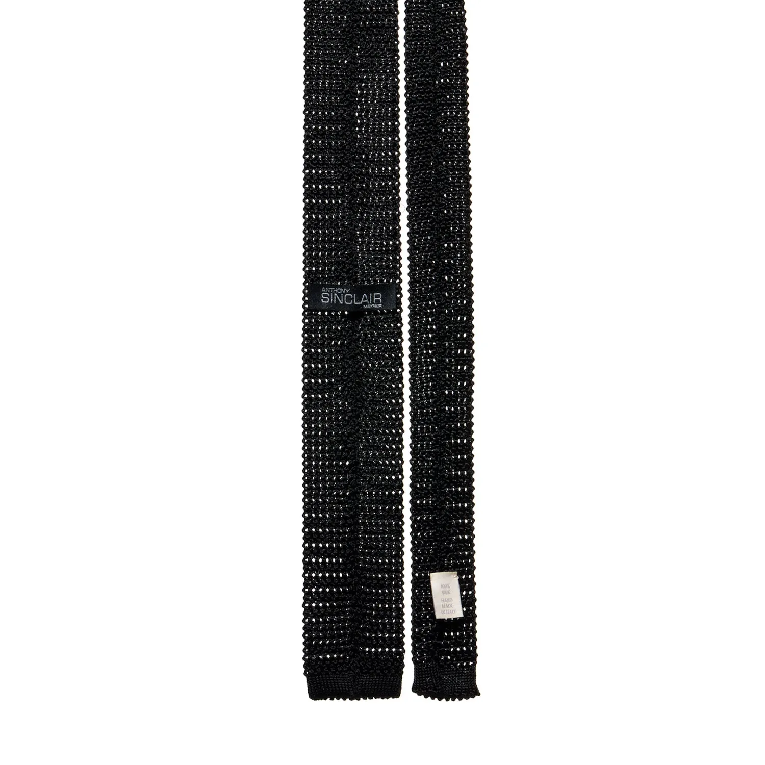 Black Knitted Necktie