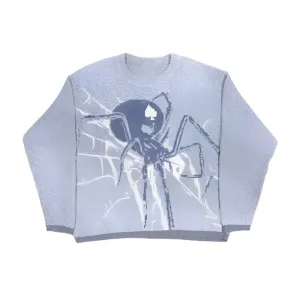 Blue Y2K Spider Knit