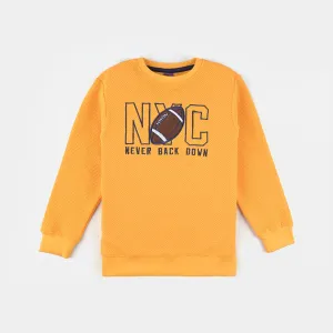 Boys Jacquard Sweatshirt Never-Citrus