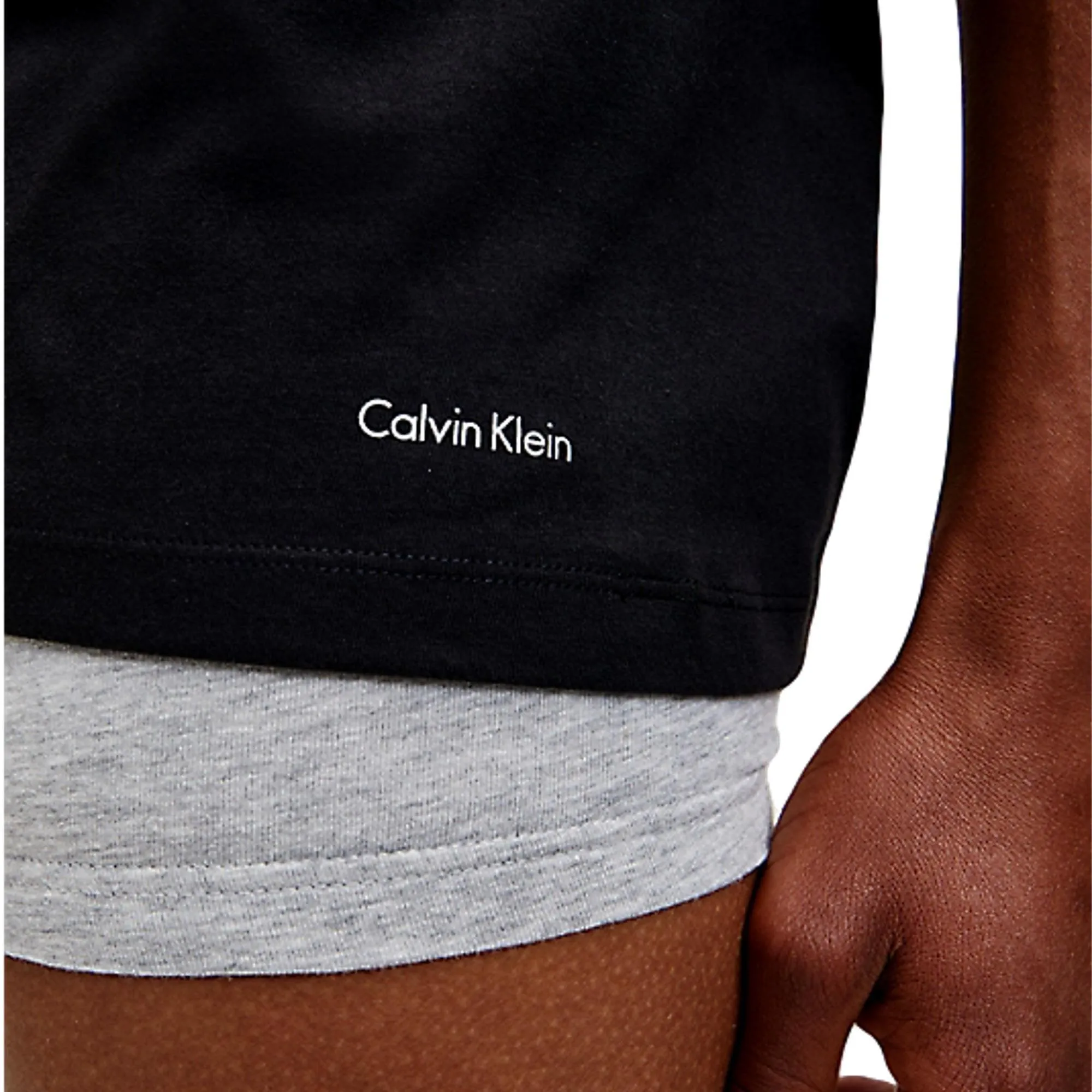 Calvin Klein Cotton Classics Crew Neck T-Shirt 3 Pack - Black/White/Grey