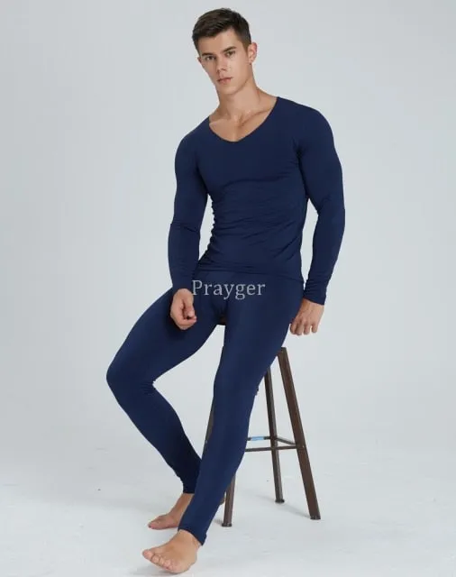 COCKCON Mens Thermal Underwear Suit