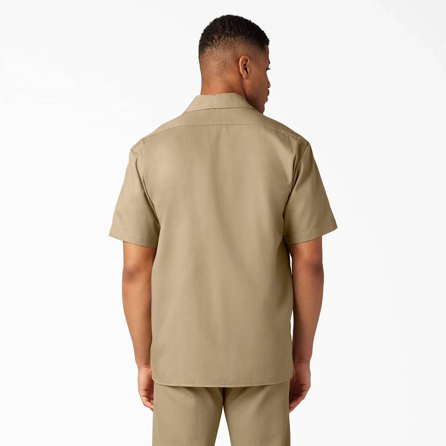 Dickies Men's Short Sleeve Work Shirt_Khaki