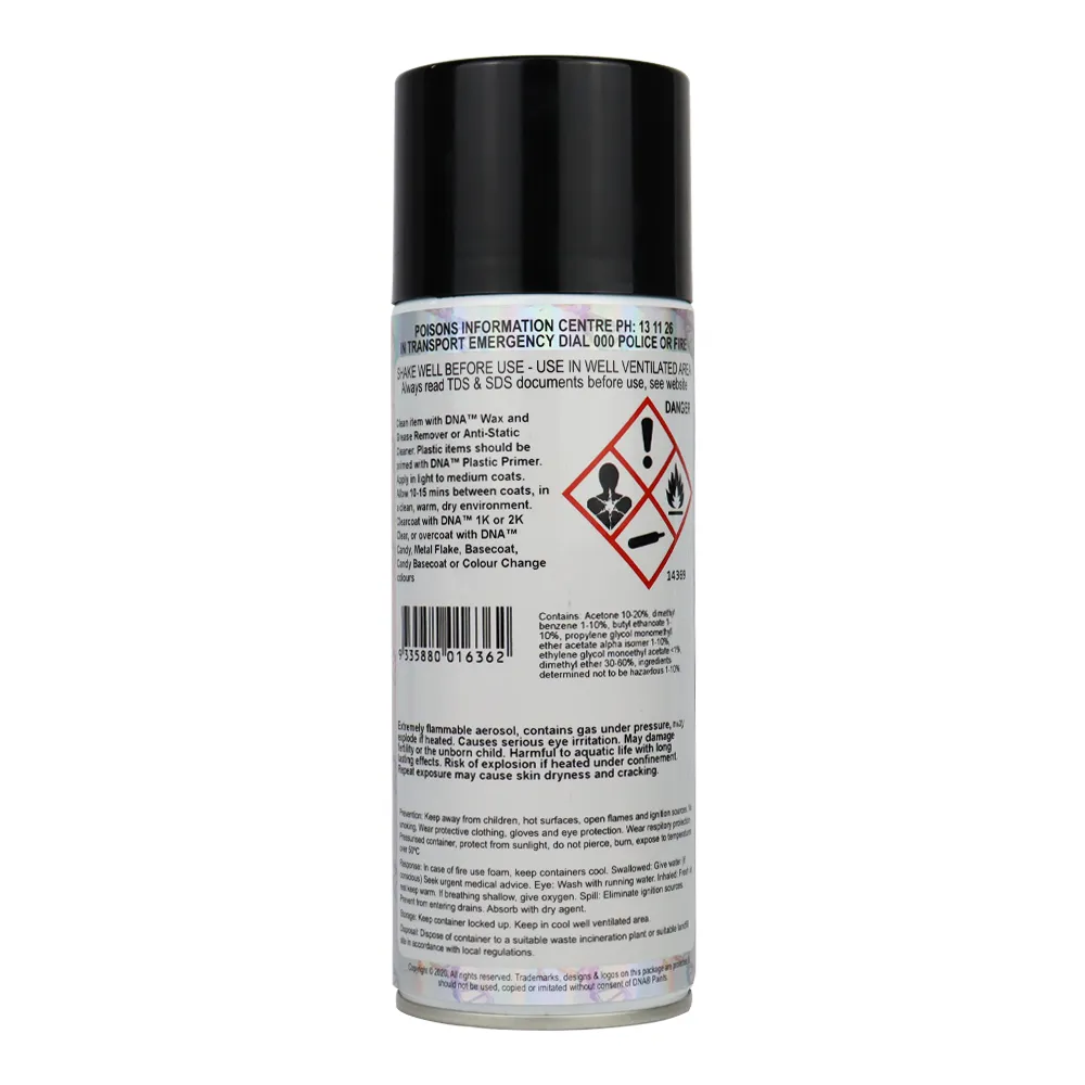 DNA PAINTS Metallic Basecoat Spray Paint 350ml Aerosol Silver Flare