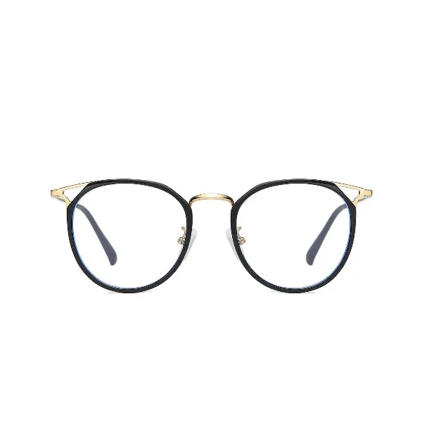 DUCO Blue Light Blocking Glasses Women Vintage Cateye Round Frame Eyeglasses W012