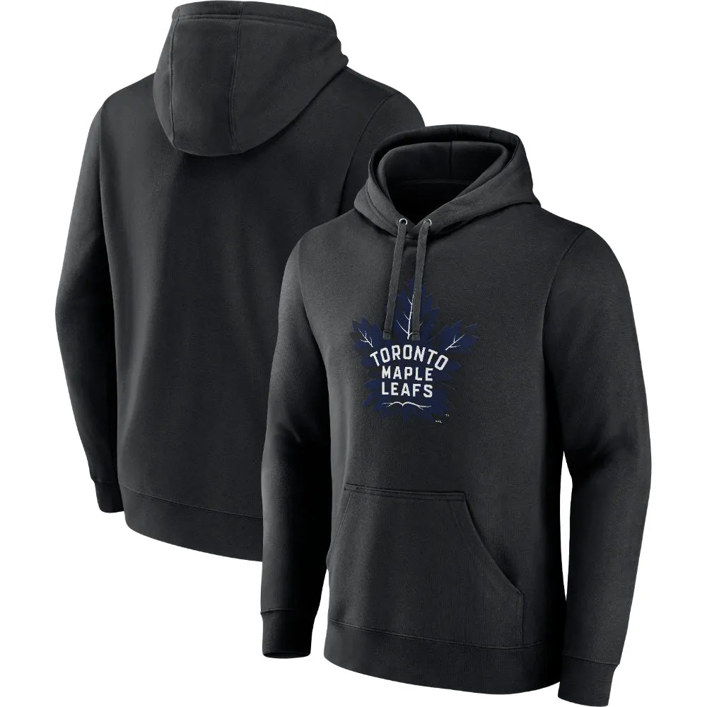 FANATICS TORONTO MAPLE LEAFS ALTERNATE LOGO BLACK HOODIE