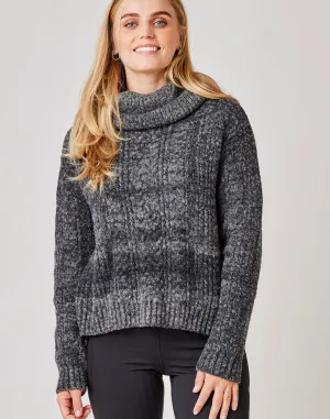 Field Sweater: Black Heather - FINAL SALE