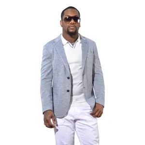 FINAL SALE - Jackson Light Blue Knit Blazer