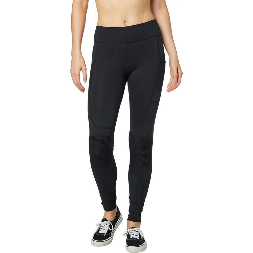 Fox Racing  Black Womens Edison Moto Legging Moistrure Wicking Comfy MotoX Style