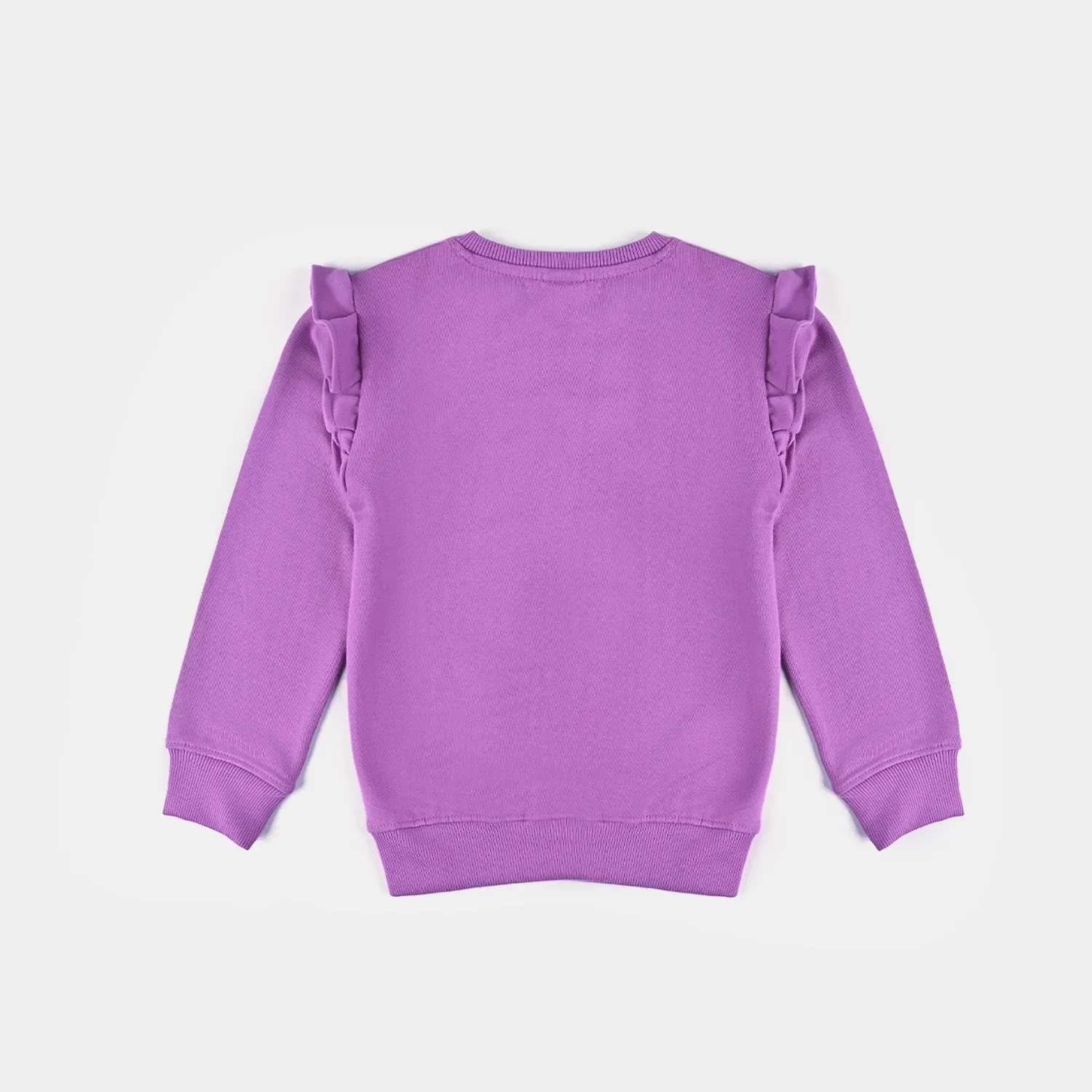 Girls Cotton Terry Sweatshirt Character