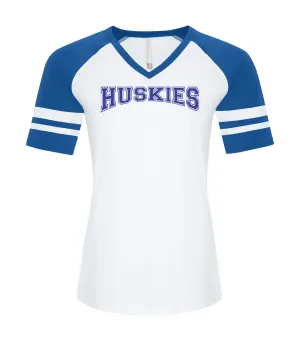 Haldimand Huskies Women's Ultra Soft Cotton Baseball Tee