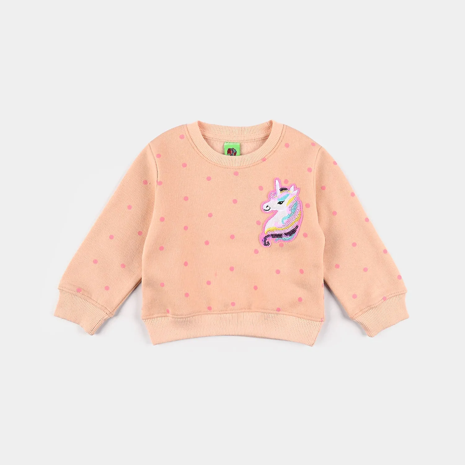 Infant Girls Cotton Terry Sweatshirt