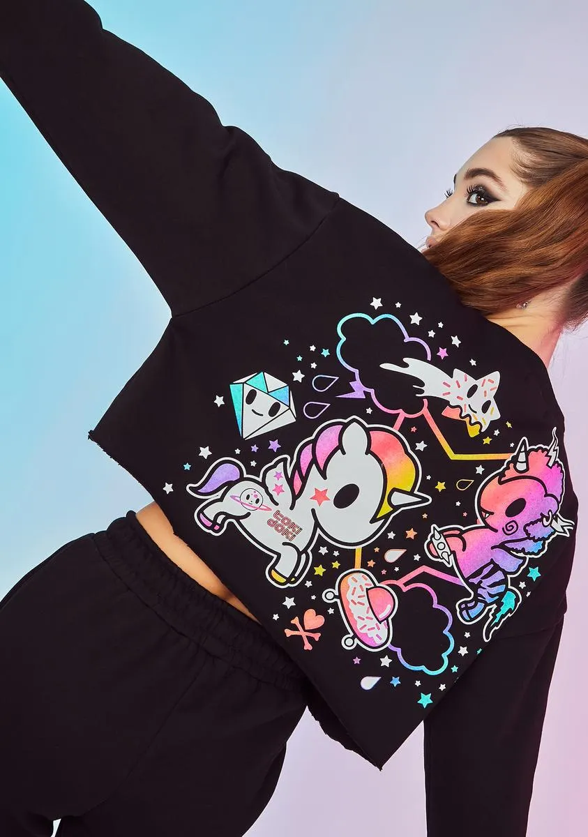 Intergalactic Magic Graphic Crop Sweatshirt