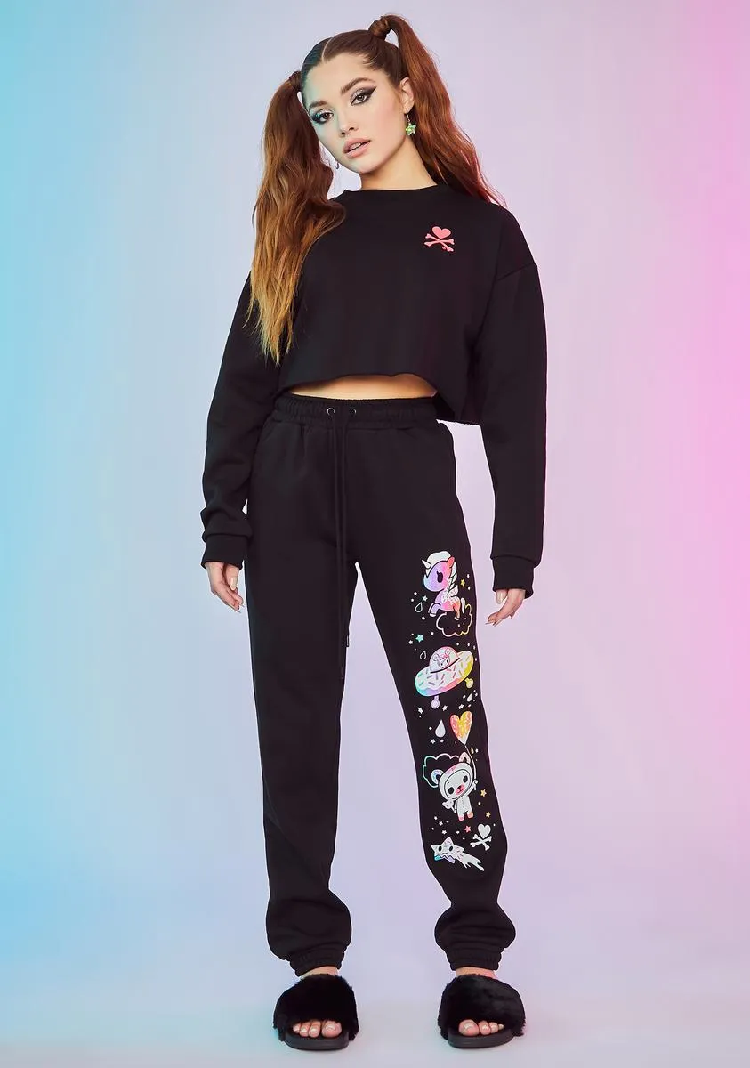 Intergalactic Magic Graphic Crop Sweatshirt