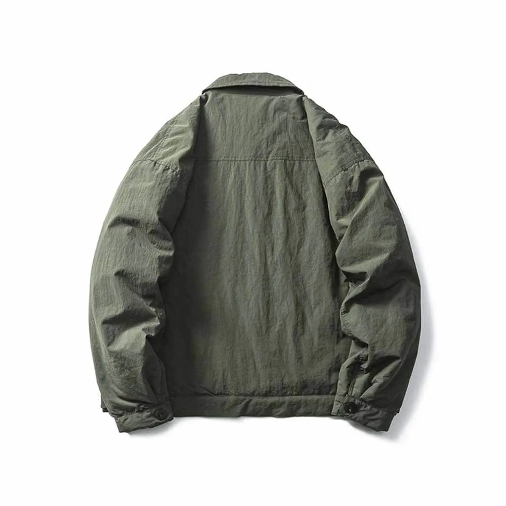 Japanese Style Wrinkled Lapel Warm Workwear Jacket