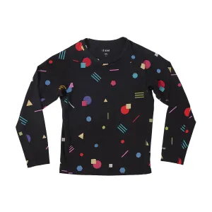 Le Bent Kids Confetti Midweight Raglan Top 2025 Black