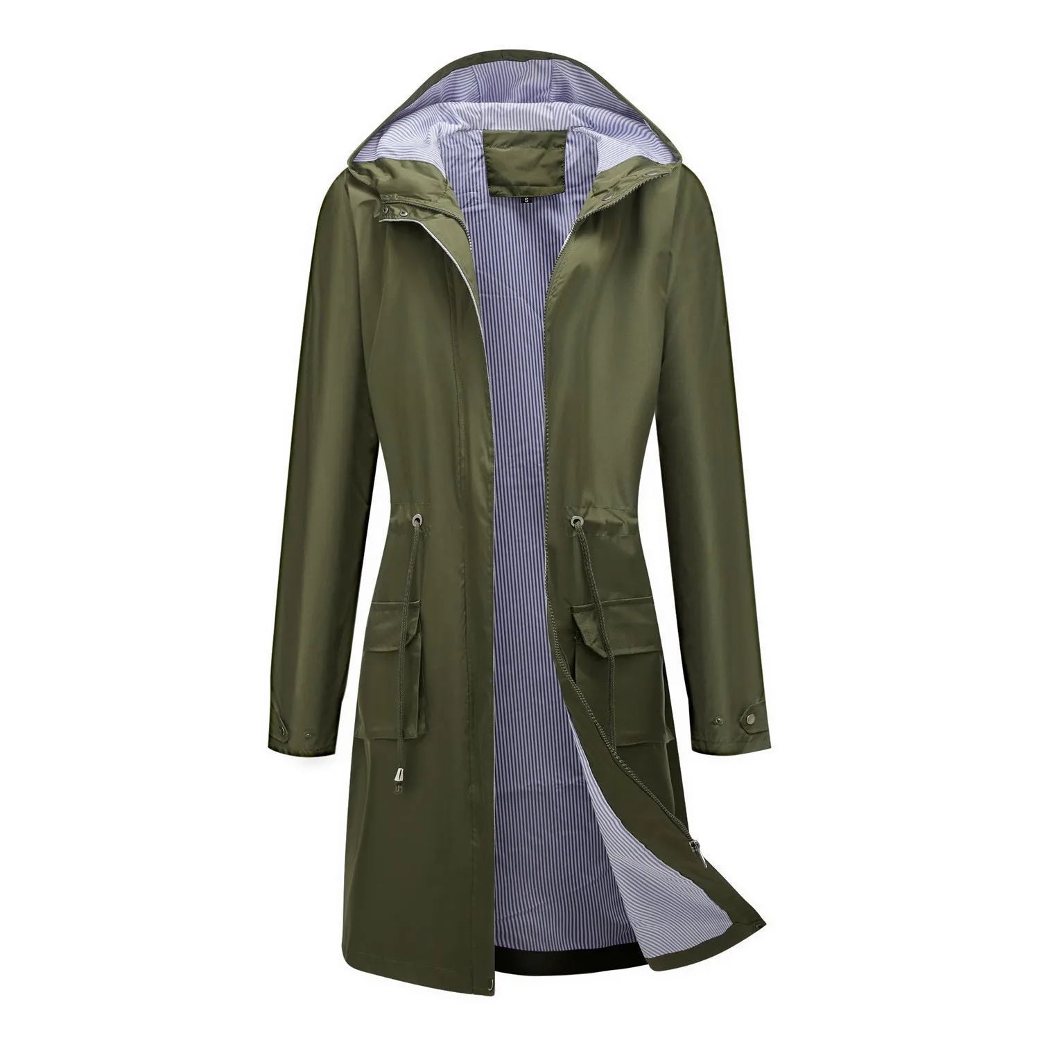 Long Casual Trench Coat Women Waterproof