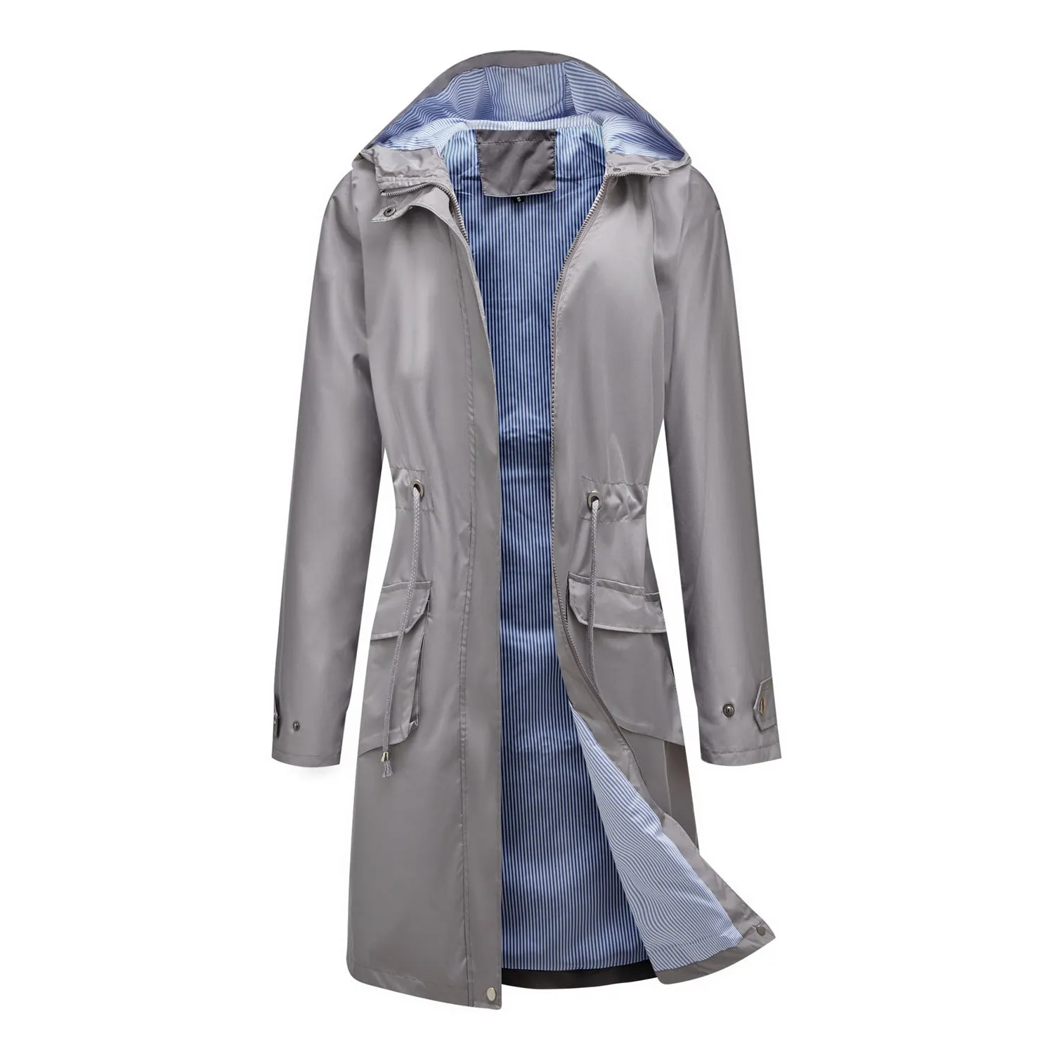 Long Casual Trench Coat Women Waterproof