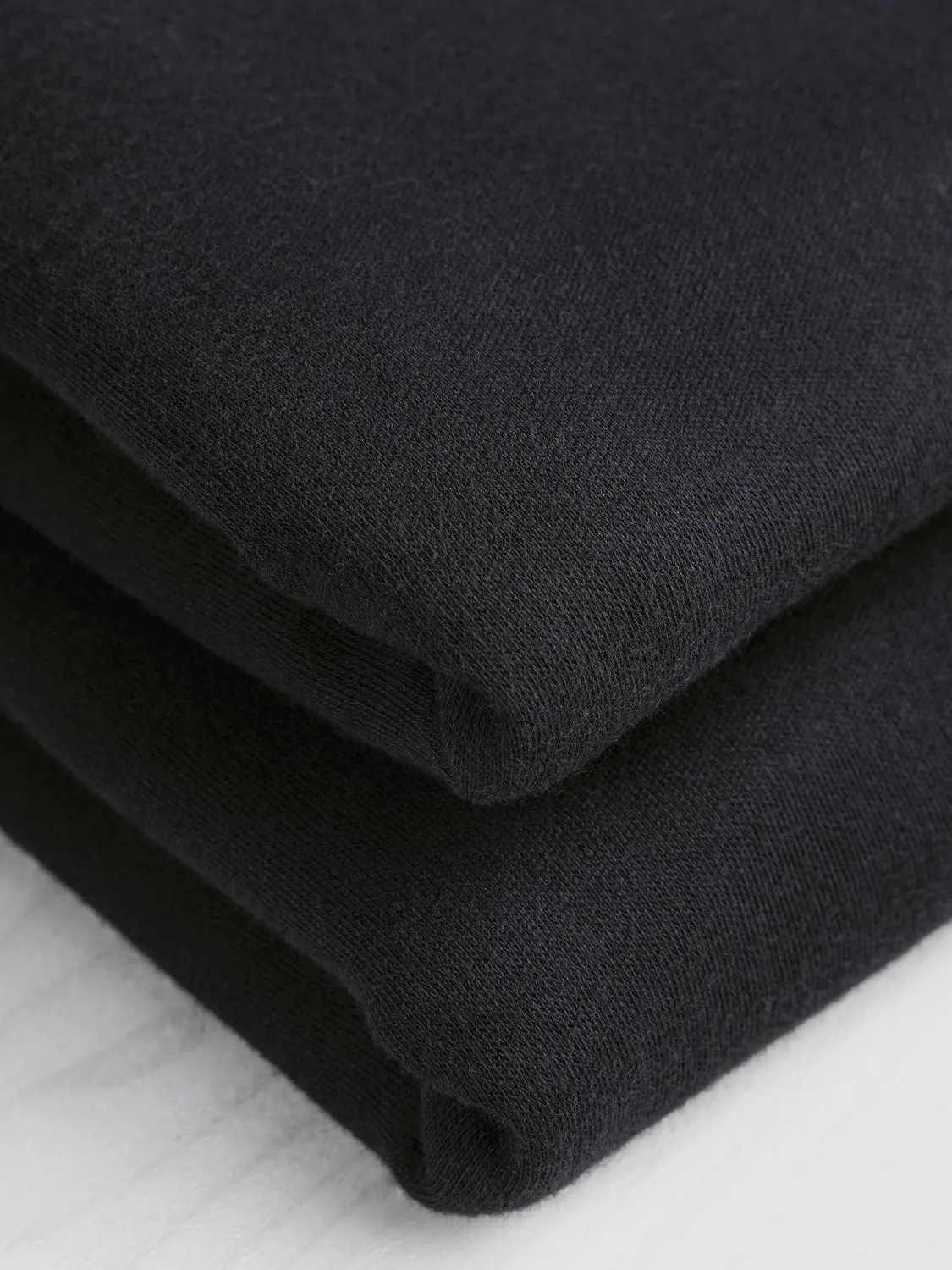 Luxe Organic Cotton Jersey Knit - Black