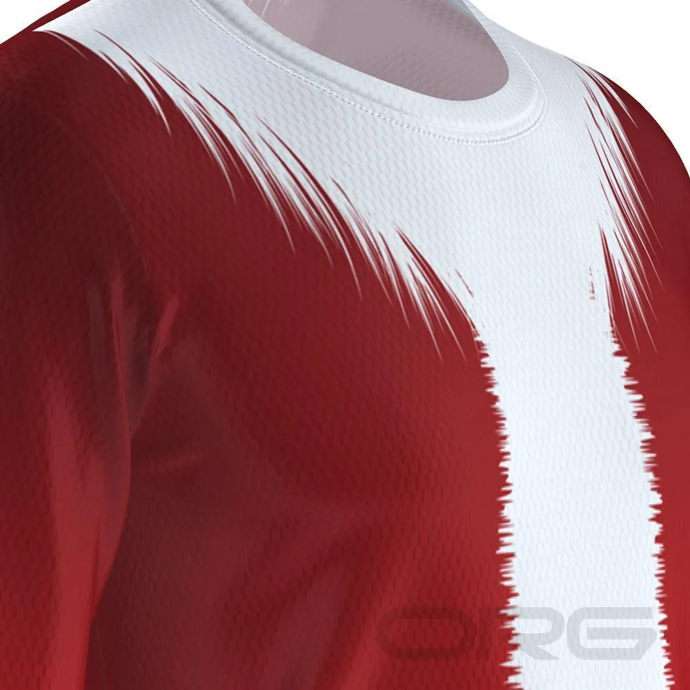 Men's Santa Claus Christmas Suit Long Sleeve Running Shirt