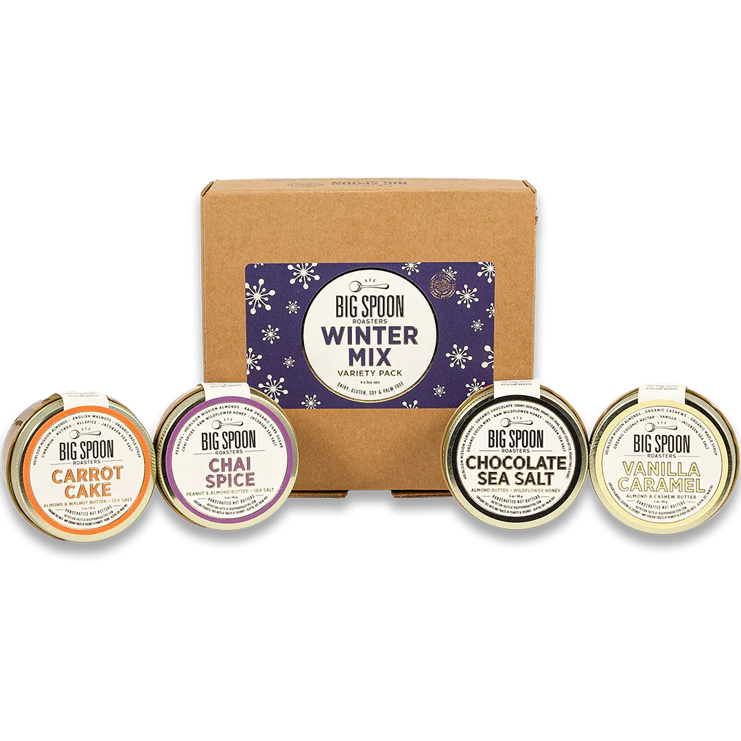 Mini 3oz Winter Mix Variety Pack - Carrot Cake, Chai Spice, Chocolate Sea Salt, Vanilla Caramel