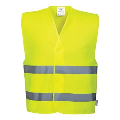 Portwest Basic Hi-Vis 2 Band Vest (Pack of 10 size/colour) Ris 3279- C474