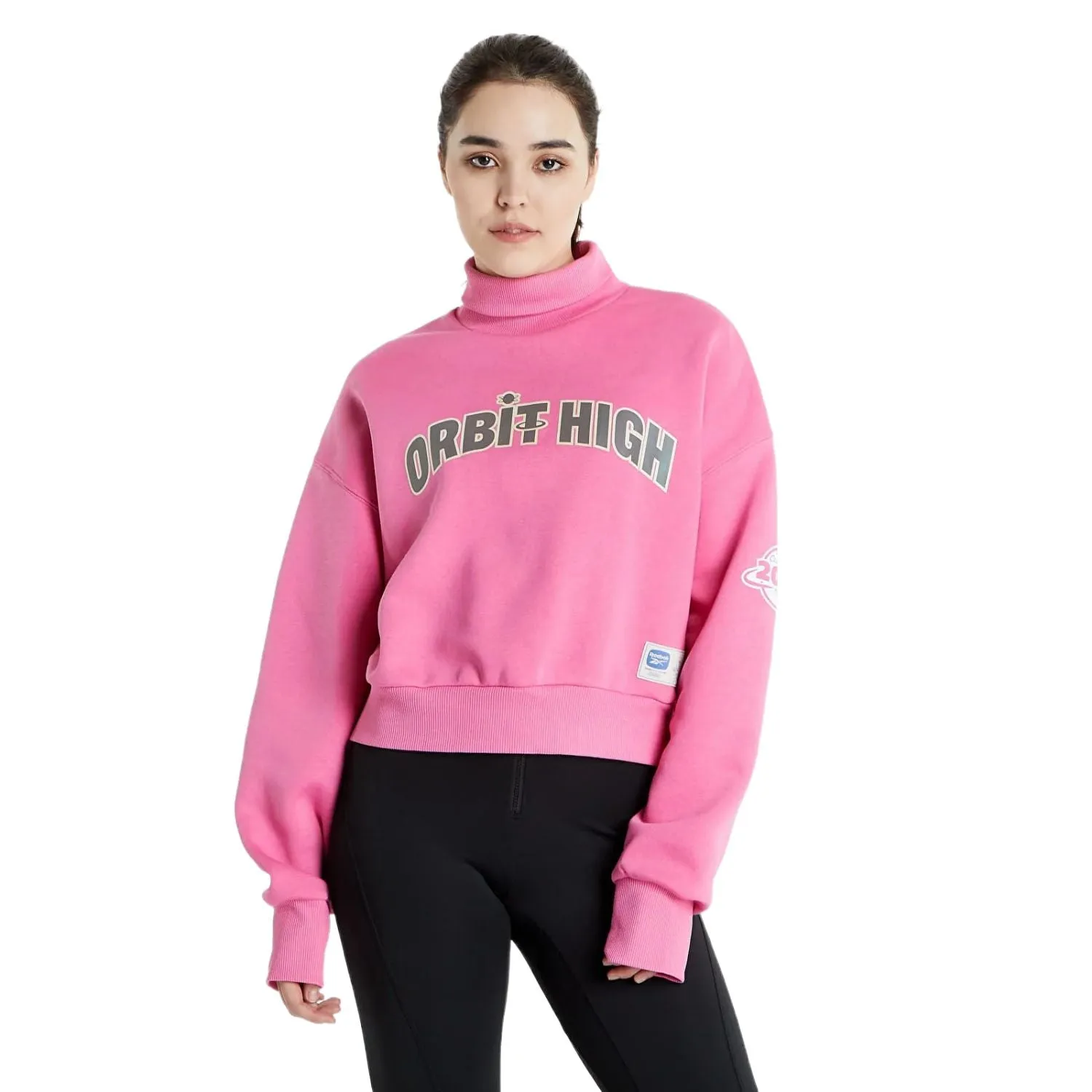 Reebok X The Jetsons x The Flintstones Orbit High Cozy Women's Sweatshirt Pink