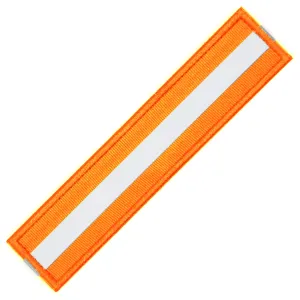 Reflective Safety Nylon Patch Orange/Gray