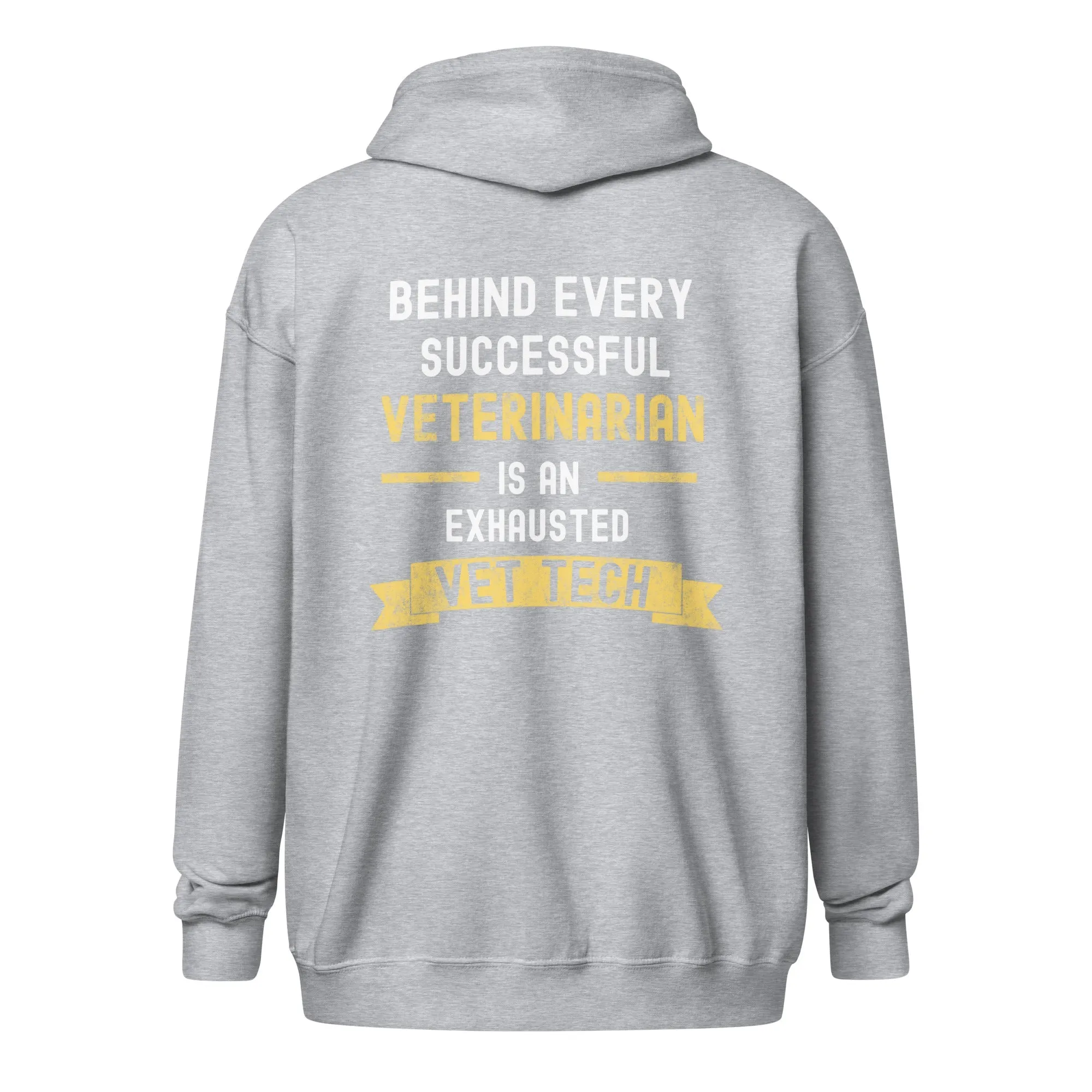 Successful Vet, Exhausted Vet Tech Unisex Zip Hoodie