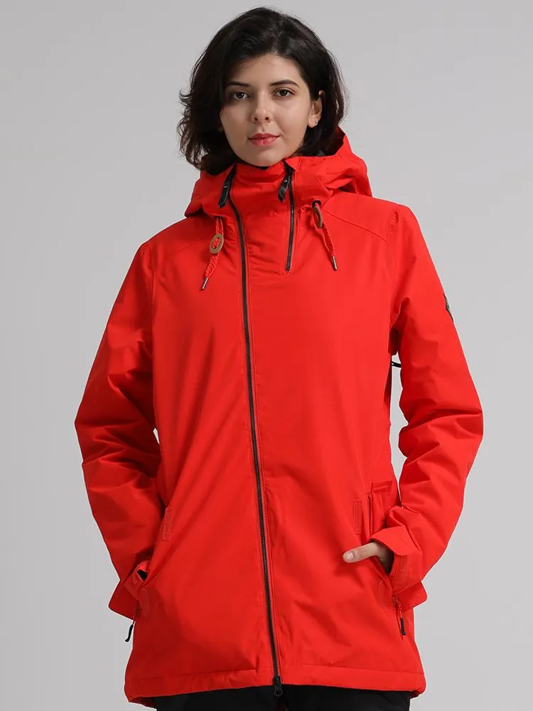 Thermal Warm Waterproof Windproof Red Women's Ski/Snowboard Jackets