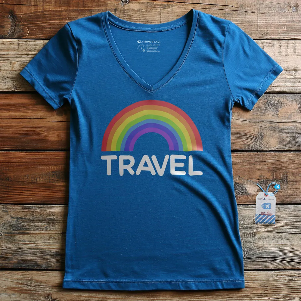 Travel Pride - Women's V-Neck T-Shirt