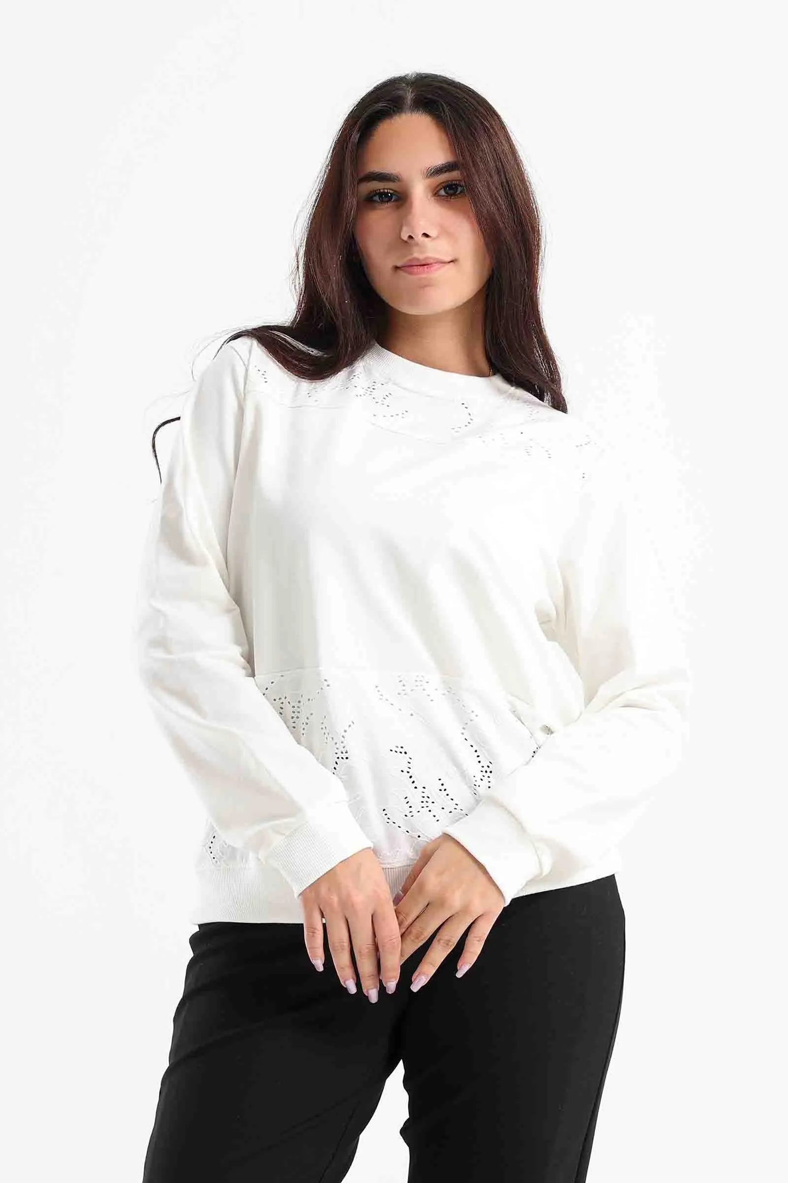 Weekend Relax Plush Sweatshirt - Eve Chantelle