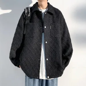 Wiaofellas  -  Men's Clothing Men's Korean Style Clothes Harajuku Outerwear Loose Fitting Spring Jackets Popular Coats Models Original