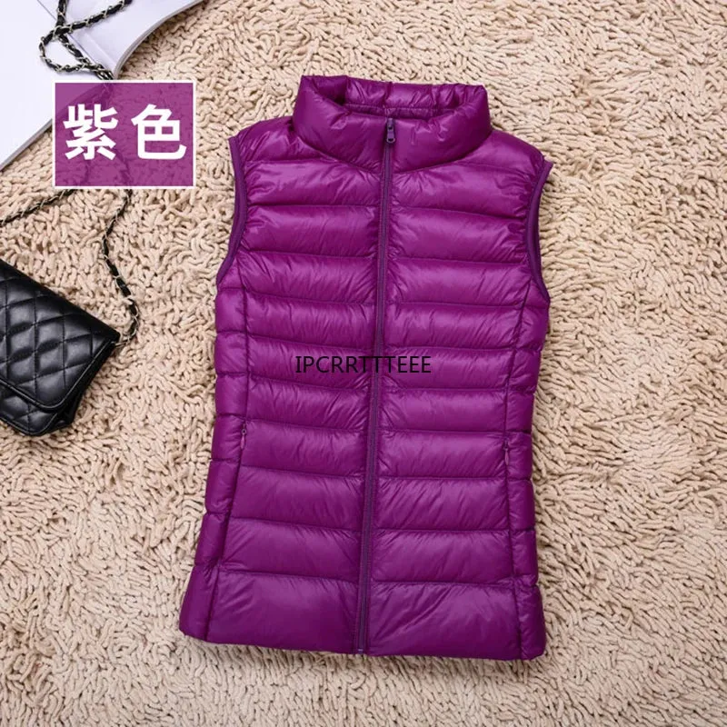 Women Sleeveless Slim Ultra Lightweight Vests Windproof