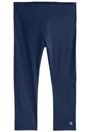 Women's High-Rise Asana Yoga Capris | Navy